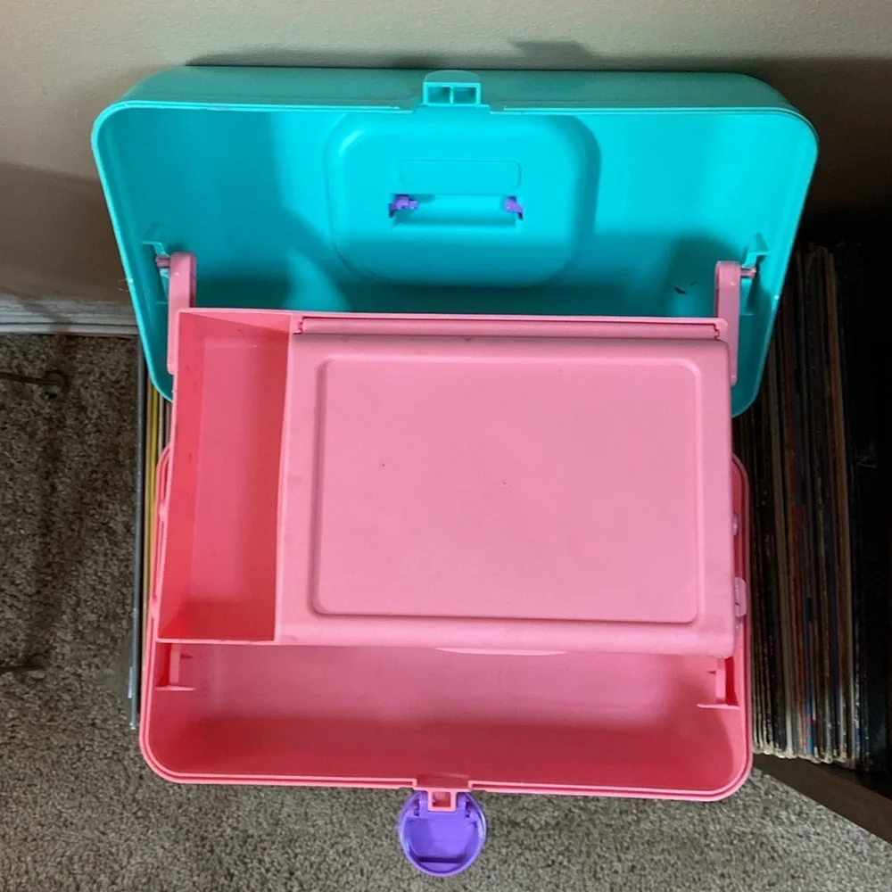 VTG Retro Caboodle Caboodles Make Up Storage Case Organizer Travel